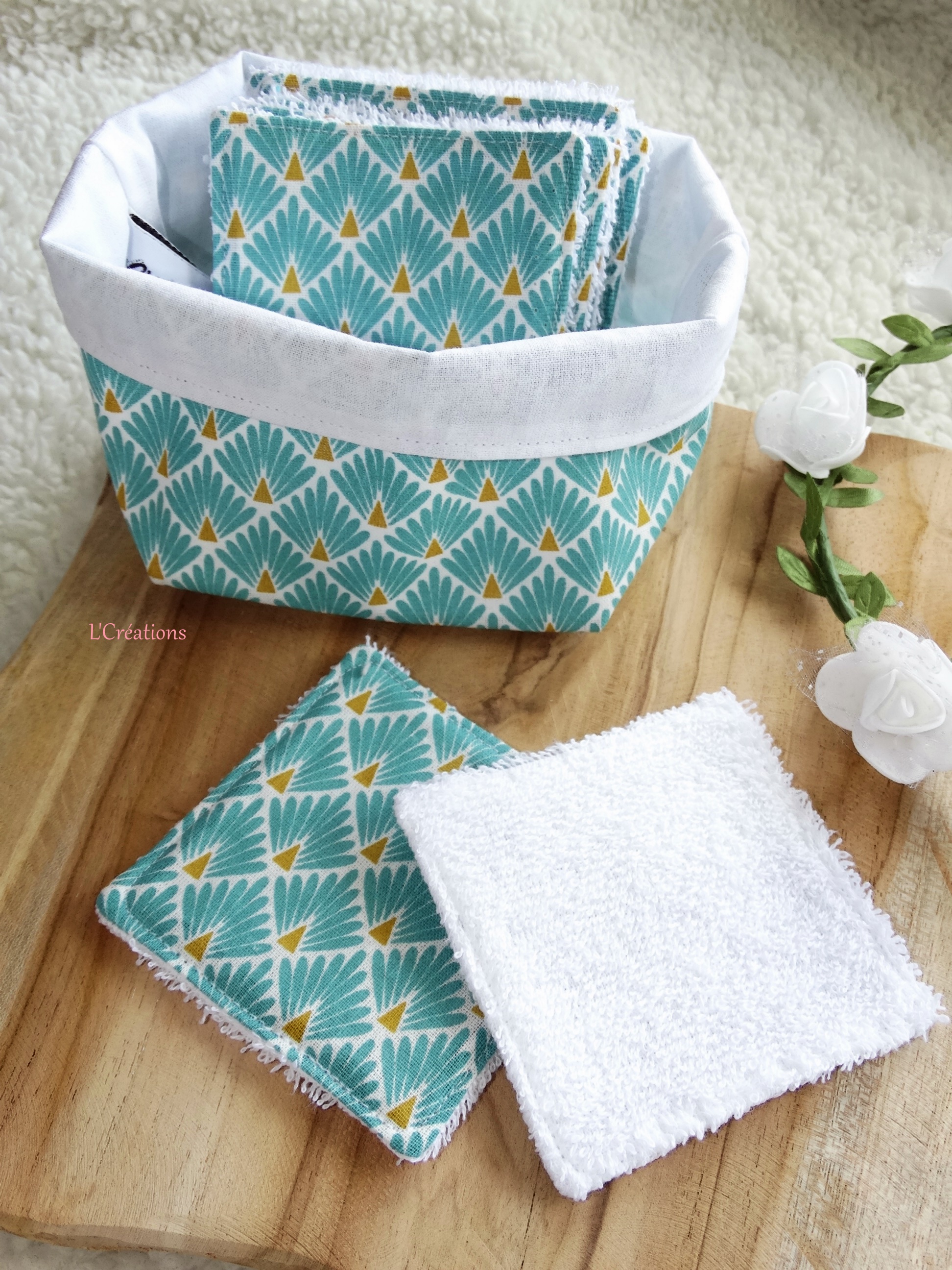 Lingettes lavables coton