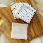 Lingettes lavables Triangles et blanc