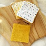 Lingettes lavables Triangles et jaune