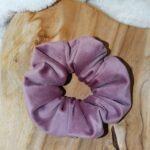 Chouchou Velours Vieux Rose