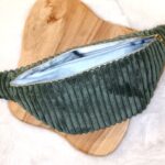 Banane velours Tilia vert et gris