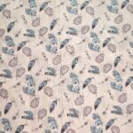 Coton Rose Poudrée Plumes