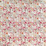 Coton Fleurs Rose et Rouge