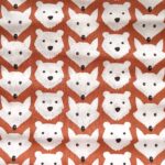 Coton Terracota Renard Ours