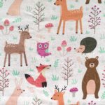 Coton Blanc Animaux Forêt